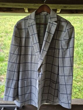 Peter Millar Sherwood windowpane soft jacket Size XXL Brand New MSRP $700